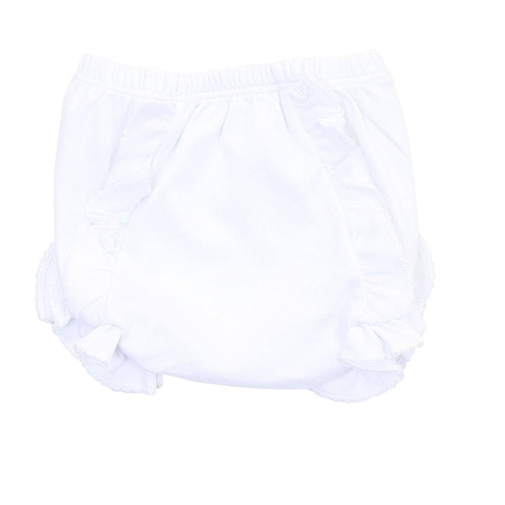 Essentials Monogram Diaper Cover with White Trim: 12 Months