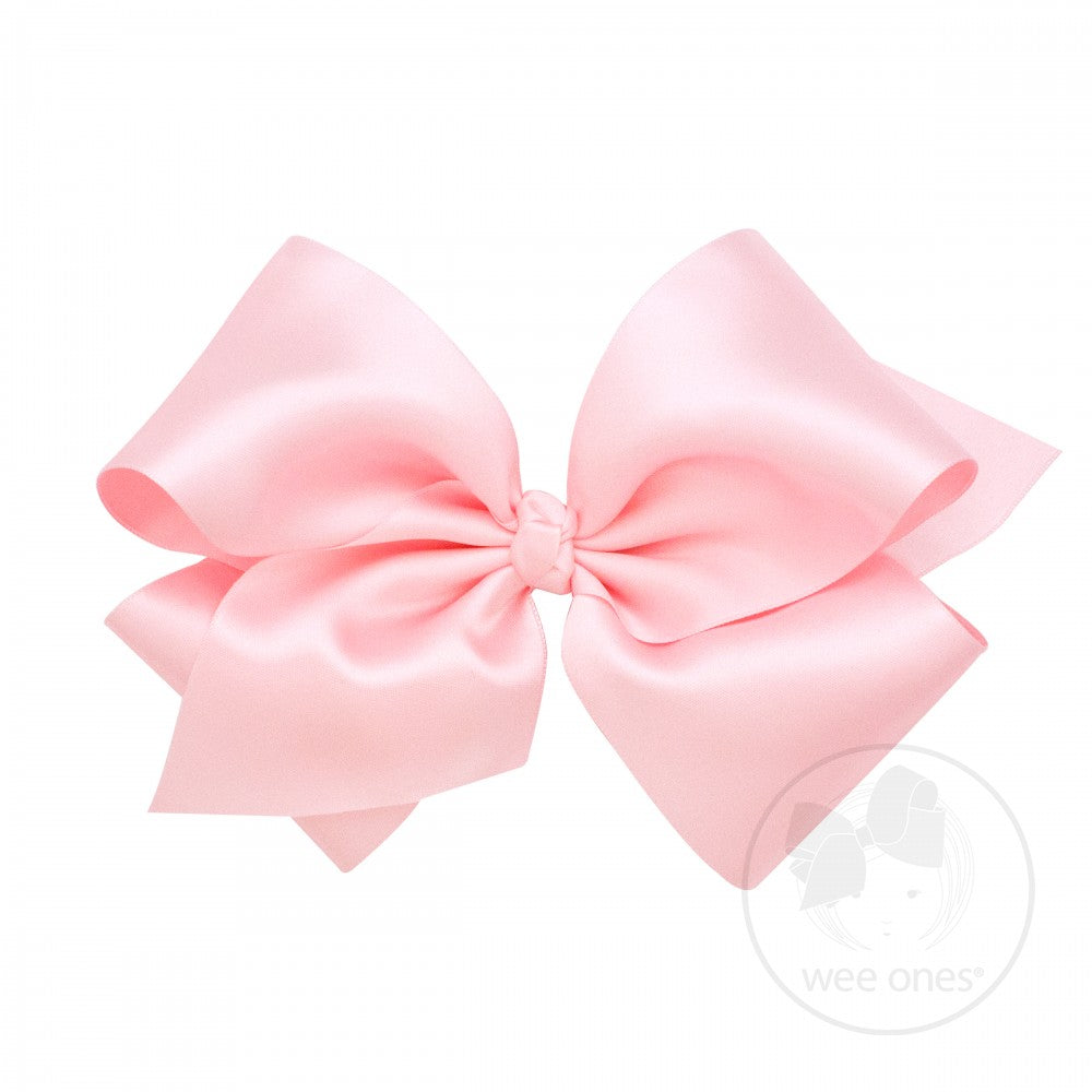 King French Satin Hair Bow