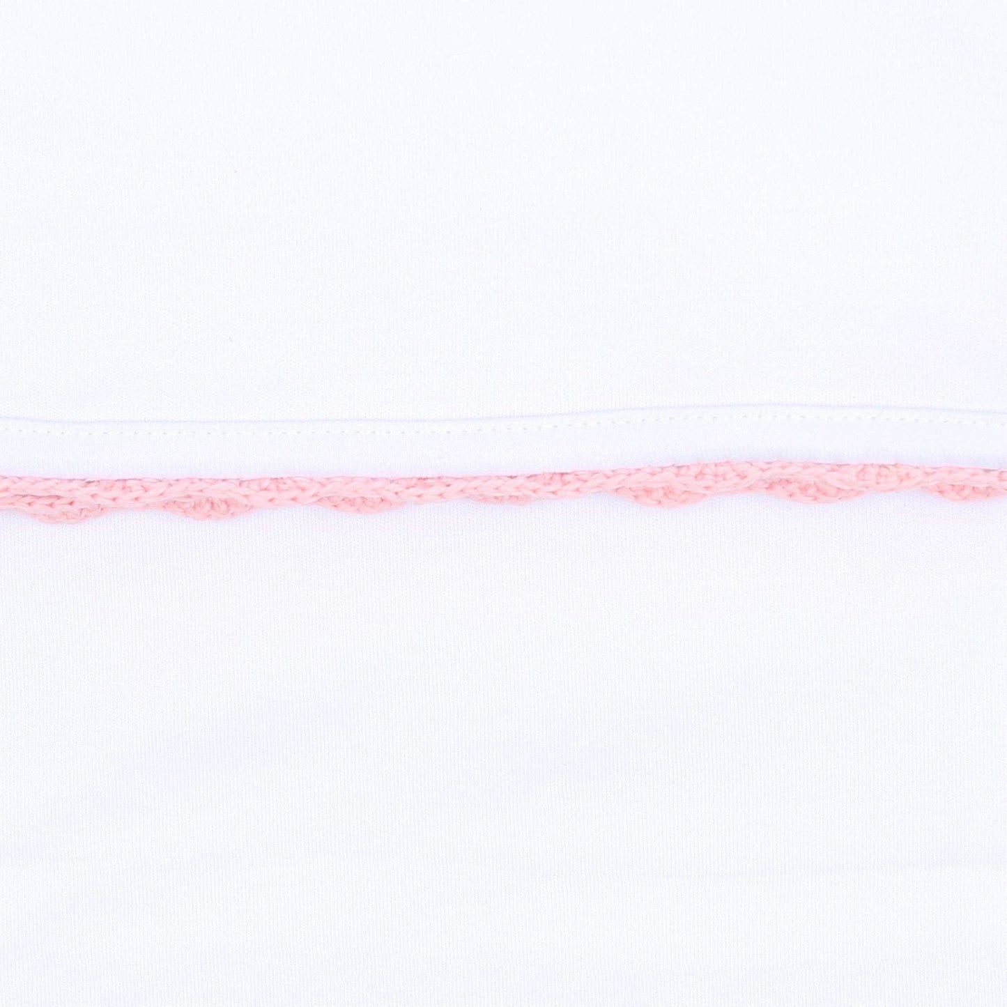 Baby Joy Ruffle Diaper Cover Set with Pink Crochet Trim: 6 Months