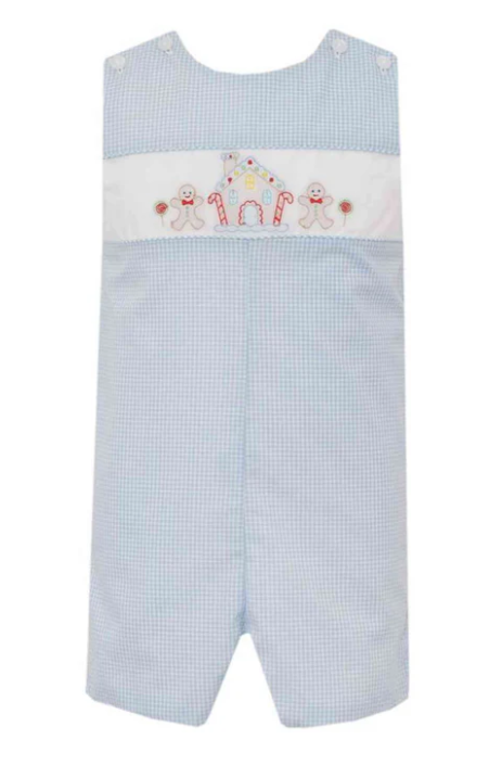 Gingerbread - LT Blue Gingham Jon Jon
