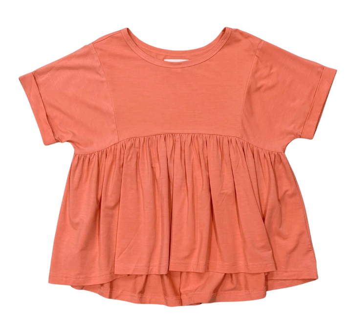 Coral Babydoll Top