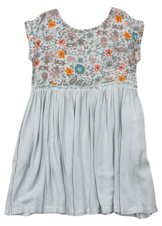 Paisley Floral Gauze Babydoll Dress