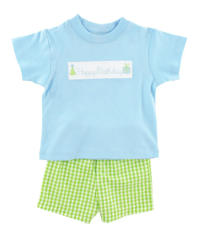 Happy Birthday Boys Short Set