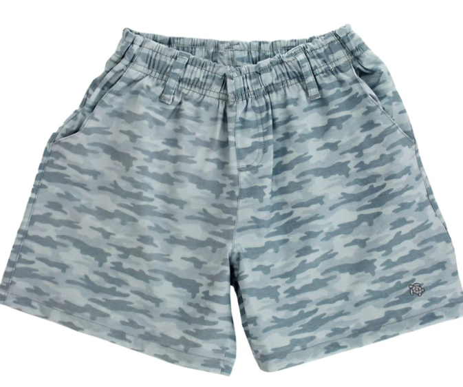 Gray Camo Dock Perf Short