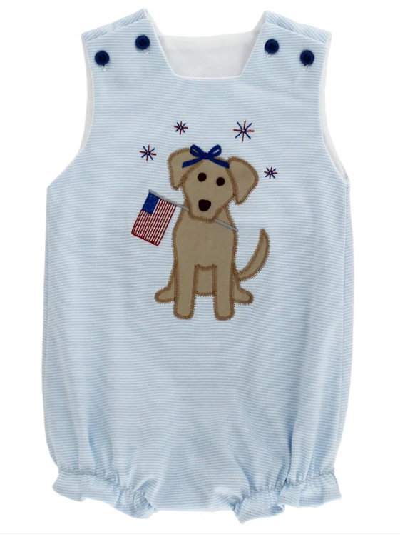 Patriotic Pup Girl Bubble