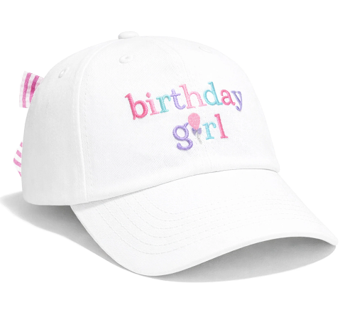 Birthday Girl Kids BB Hat - White Youth
