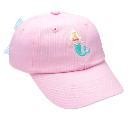 Pink Mermaid Bow BB Hat (0-2)