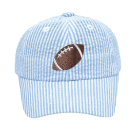 Seersucker Football BB Hat - Youth 2-8