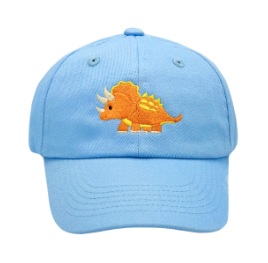 Triceratops Blue Baseball Hat - Youth