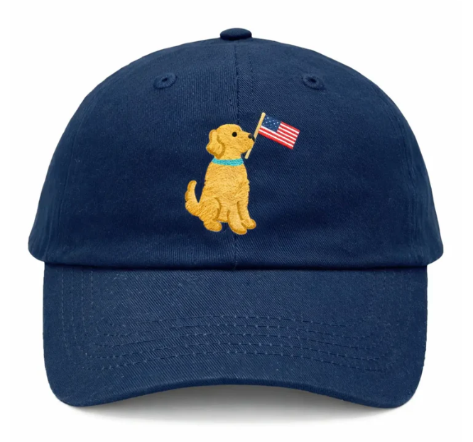 Patriotic Dog Baseball Hat (Youth)