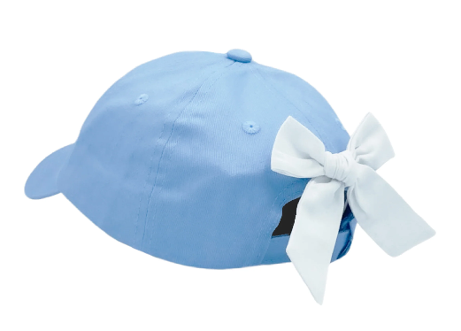 Blue Football BB Hat w/Bow - Infant