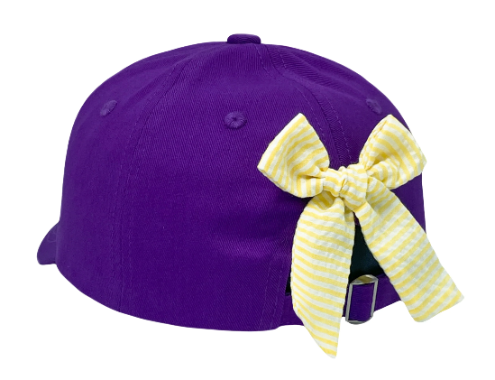 LSU Tigers BB Hat w/Bow - Youth 2-8