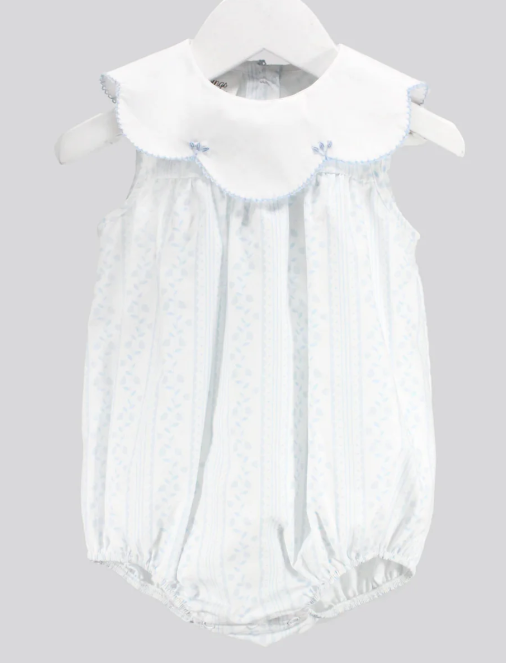 Aria Scalloped Blue Bubble