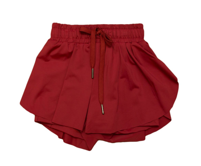 Maroon Butterfly Shorts