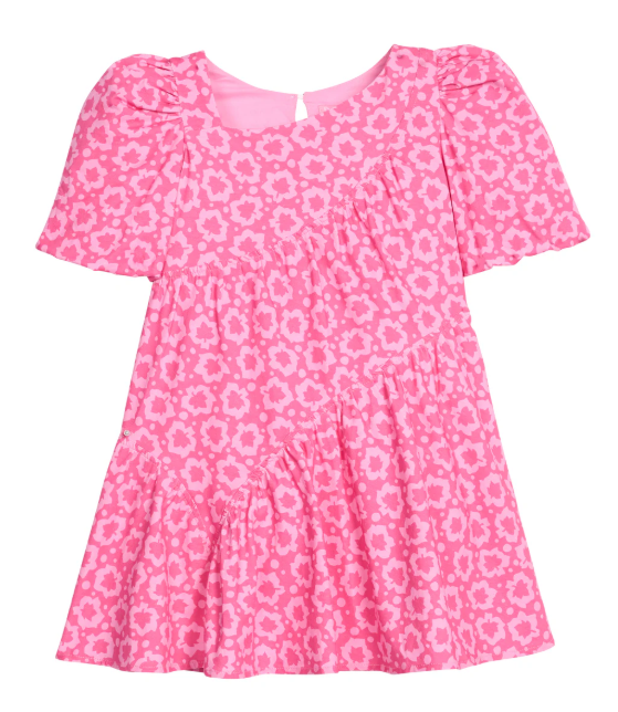 Asymmetrical Dress - Maple Leaf