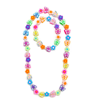 Flutter Flowers Necklace & Bracelet Set