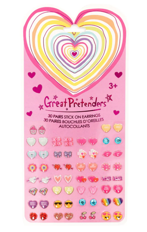 Heart Sticker Earrings 30 Pair