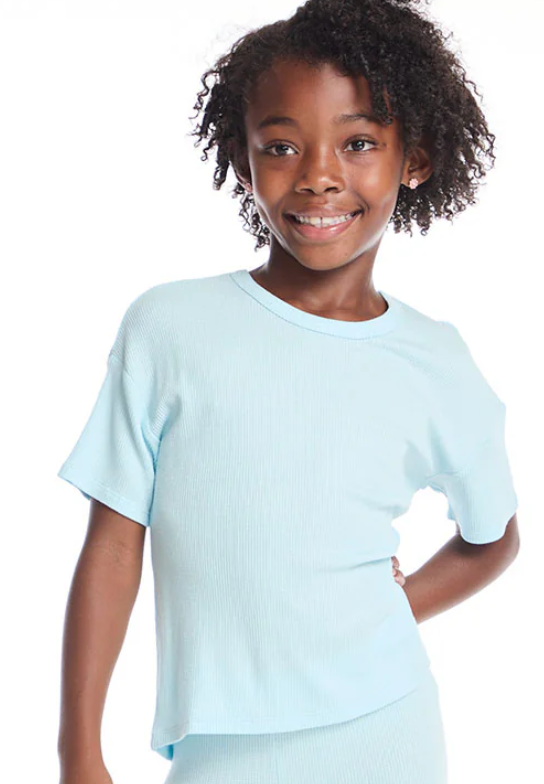 Devin Baby Blue Jay Tee - Girls