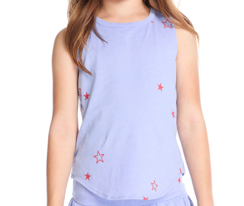 Tossed Stars Blue Tank