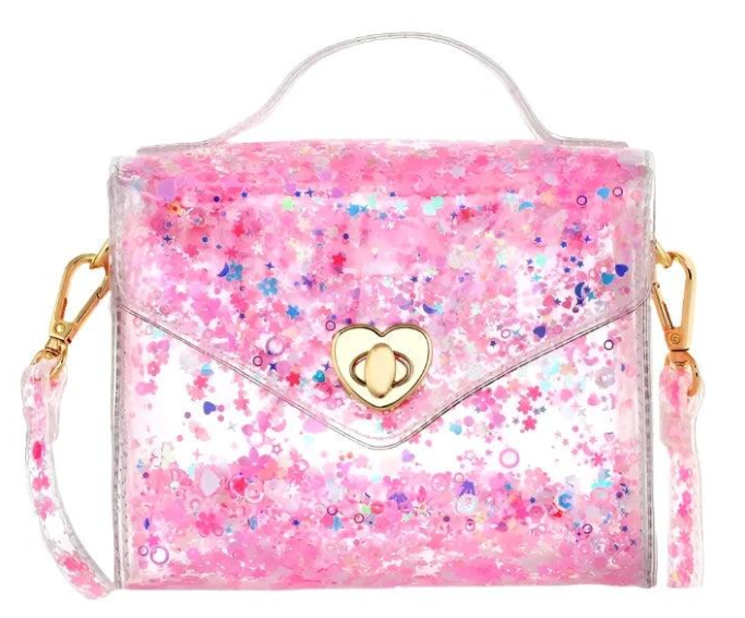 Gussie Pink Sparkle Purse