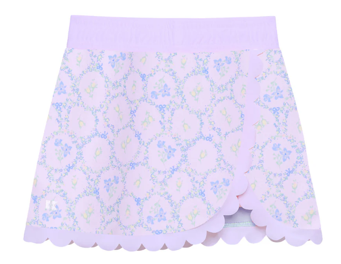 Lavender Love Scalloped Skort