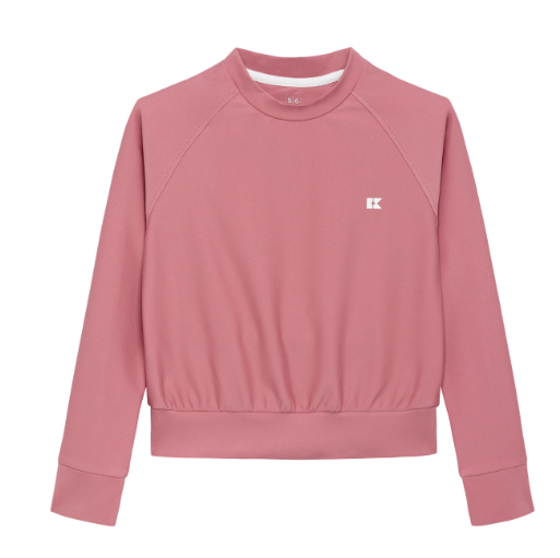 Girls Dusty Pink Crewneck Top