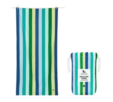 Quick Dry Towel Large - Cool Lagoon