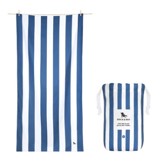Quick Dry Towel Large - Whitsunday Blue