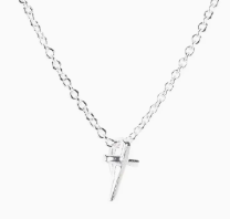 Necklace Baby Blessings Silver Cross-Boy