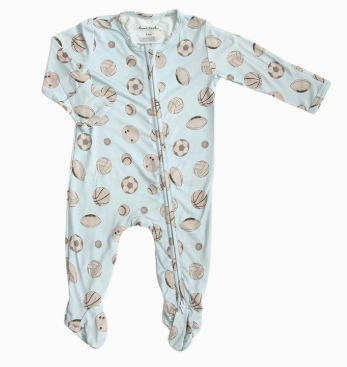 Baby Baller Zip Footie