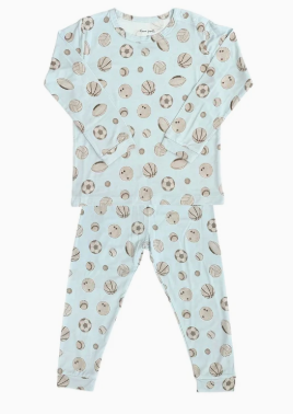 Baby Ballers 2 Piece PJ Set - Boys