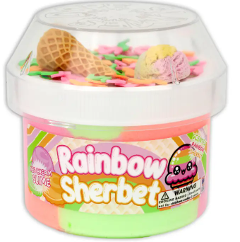 Rainbow Sherbert Slime