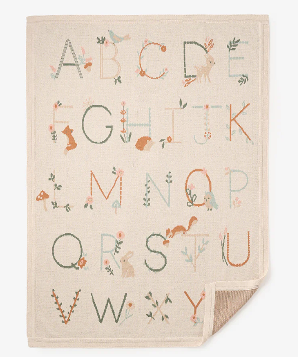 Alphabet Blanket - Wheat
