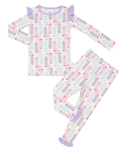 Tulip Boots Ruffle Loungewear Set