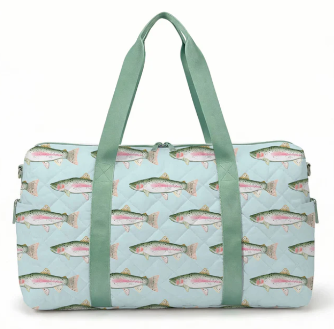 Trout Quilted Duffle Bag