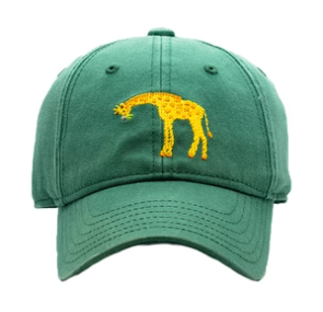 Kids Giraffe On Moss Green BB Hat