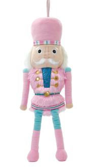 Pink Nutcracker Plush Ornament