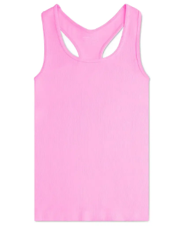 Rose Ribbed Racerback Tank