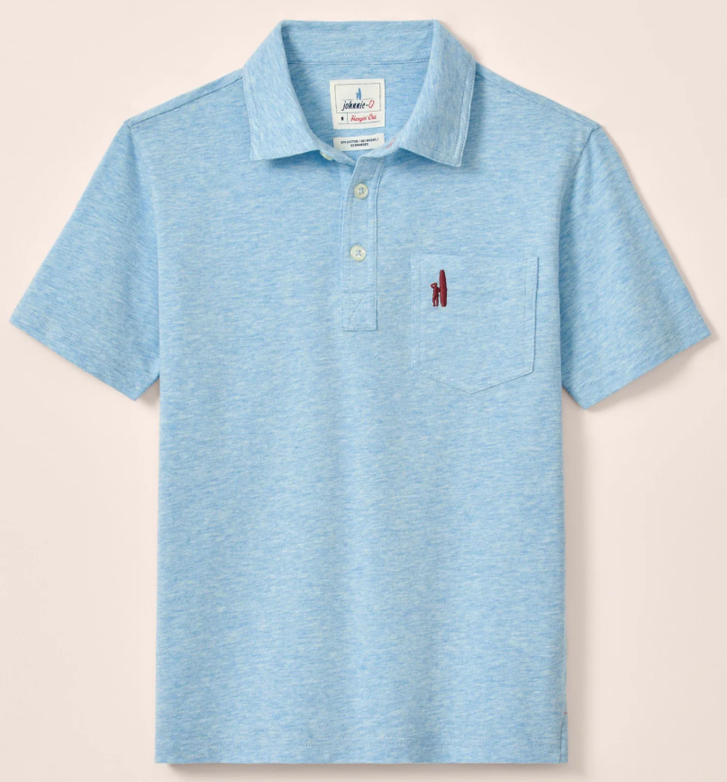 Original Heathered Polo - Cloud Blue