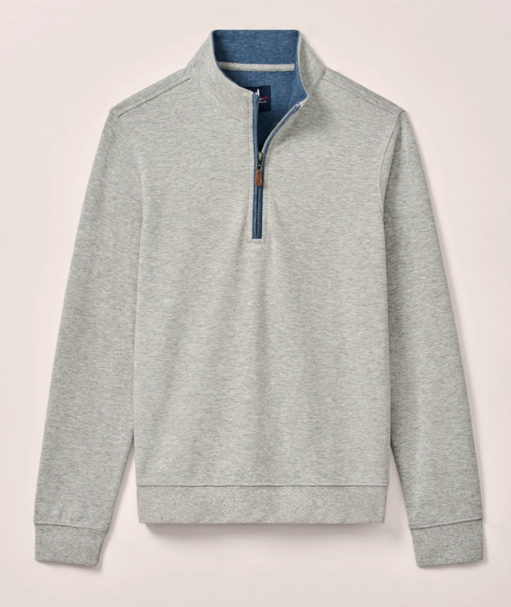Sully 1/4 Zip Pullover-Light Grey