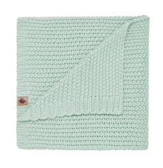 Sage Chucky Knit Baby Blanket