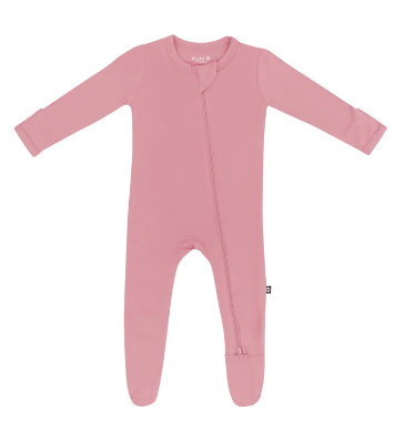 Zip Footie - Apple Blossom