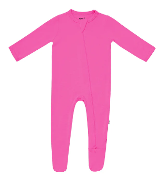 Raspberry - Zippered Footie