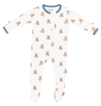 Zip Footie - Teddy Bear