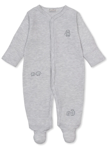Hedgehogs Little Woods Stripe Footie