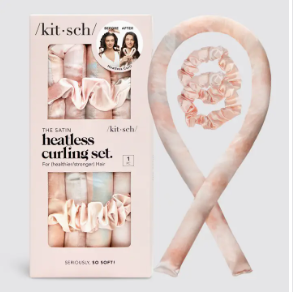 Satin Heatless Curling Set- Tie Dye