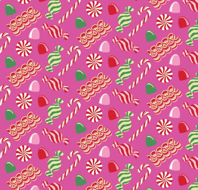 Carlin Christmas Candy Pink DOLL Dress