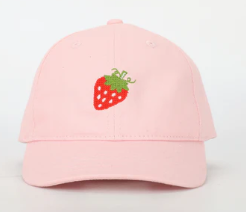 Kids Strawberry Hat - Pink