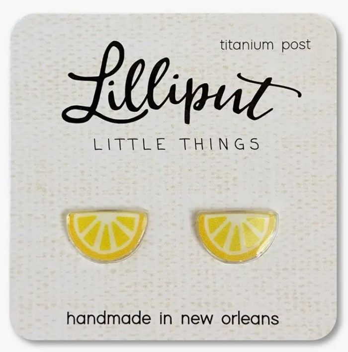 Lemon Wedge Earrings