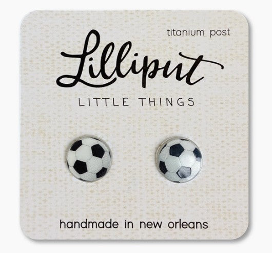 Soccer Ball Earrings